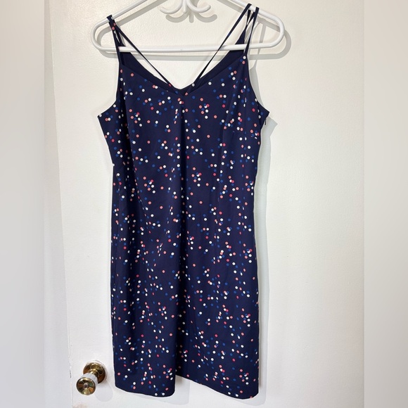 ✨Willow And Thread Navy Polka Dot Dress - Size Medium - Picture 1 of 5